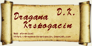 Dragana Krspogačin vizit kartica